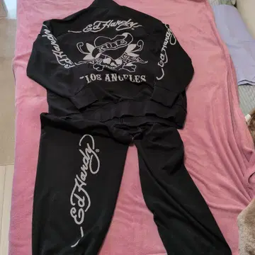 ED HARDY 블랙 저지 셋업