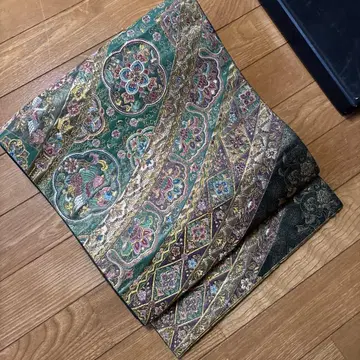 기모노 오비 순수 실크 후쿠로 오비