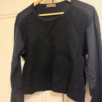 Ys for men 블랙 니트 스웨터 크루넥