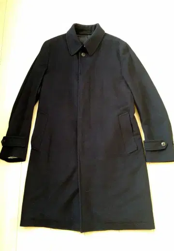 투모로우랜드 필그림 울 캐시미어 스텐카라 코트 네이비 50