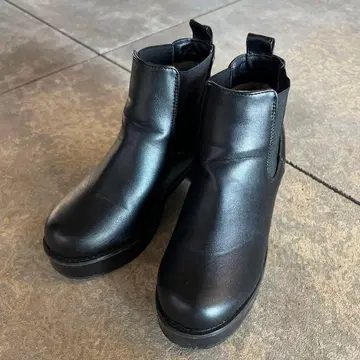 블랙 사이드 고어 부츠 M