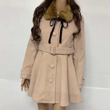 트라라 리즈리사 TRALALA 레어 인기 퍼 코트