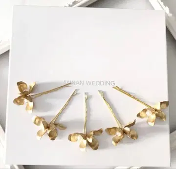 ANNAN WEDDING 골드 플라워 헤어핀
