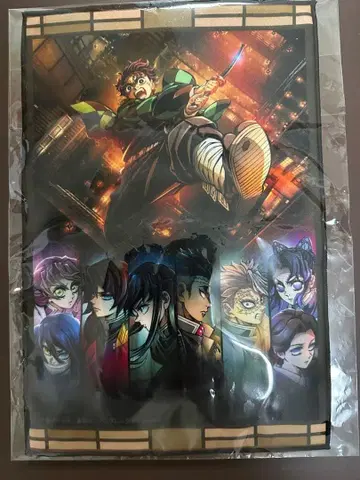 귀멸의 칼날 무한성 점프샵 한정판 핸드 타월 키 비주얼