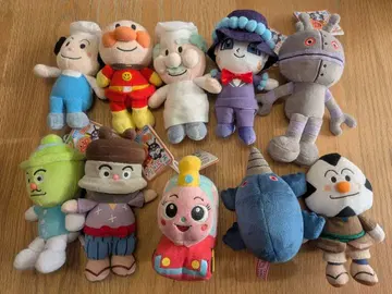 호빵맨 푸치이 콩 봉제 인형 세트 10개