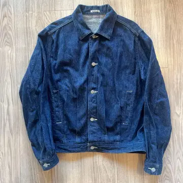 AURALEE 데님 자켓 다크 네이비