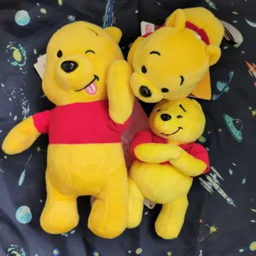 곰돌이 푸 봉제 인형 3개 세트