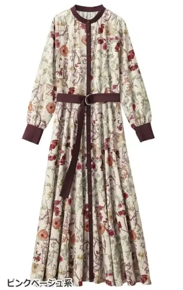 RANAN 꽃무늬 롱 원피스 허리 벨트 포함