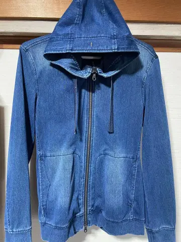 니콜 데님 조 후드티 새상품급 사이즈 48