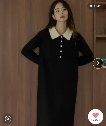 URBAN RESEARCH Sonny Label 니트 폴로 원피스