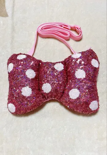 새상품급 디즈니 미니 파르팔루자 리본 미니백 숄더