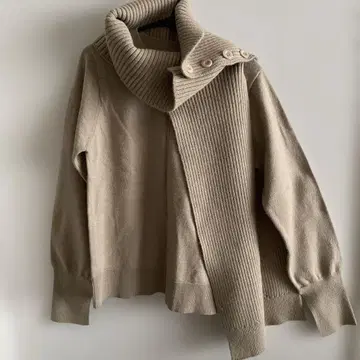 CAPRICIEUX LEMAGE 베이지 스웨터 머플러 포함