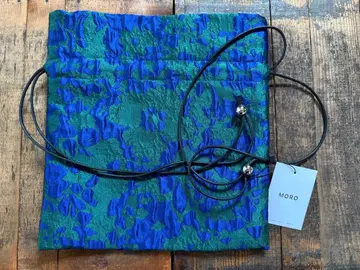 MORO 숄더백 파랑과 그린 무늬