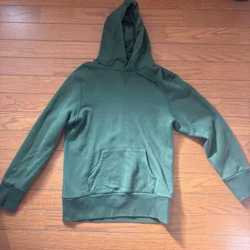 루프 휠러 그린 후드 부착 후드티