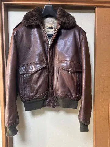 schott G-1 플라이트 자켓 42 70s 60s 빈티지 브라운