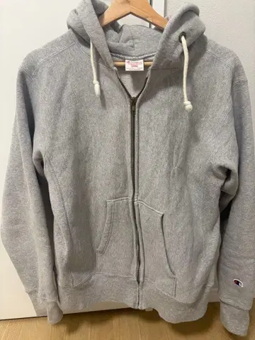 챔피온 리버스 위브 후드티 그레이 L