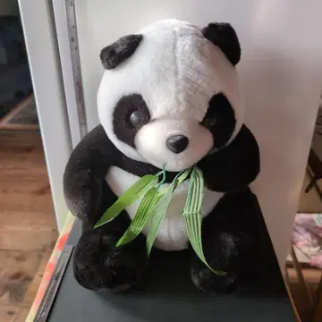 중국 기념품 대나무 잎이 달린 팬더 봉제 인형