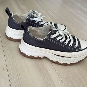 ALL STAR 다크 그레이 통굽 스니커즈