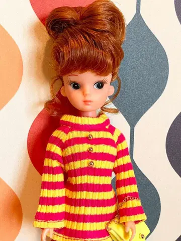 복각 초대전 리카짱 사이즈 핸드메이드 드레스&백 세트