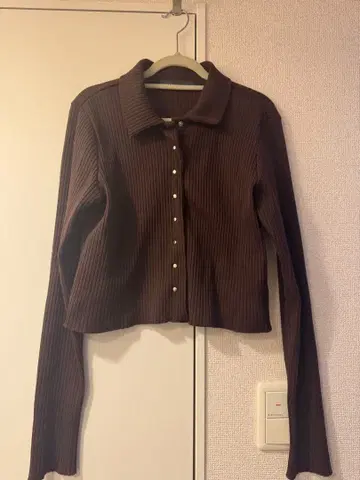 NOBLE 골지 셔츠 가디건