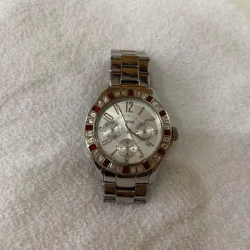 ESPRIT 크로노그래프 시계 실버/레드