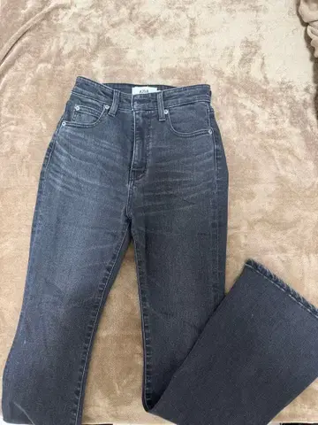 AZUL by Moussy 다크 그레이 부츠컷 데님 S