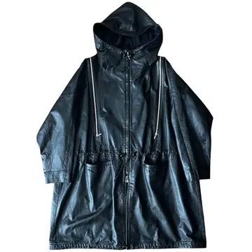 marithe francois girbaud 가죽 모즈 코트 레어