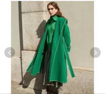 snidel 스나이델 파이핑 후드 코트