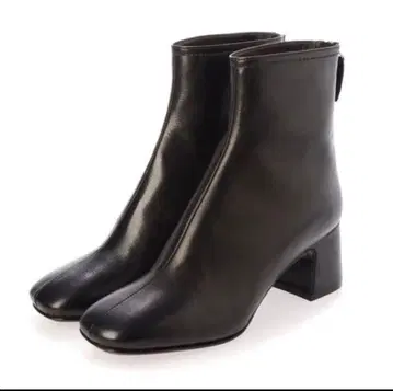 파비오 루스코니 숏부츠 블랙 가죽 36 사이즈