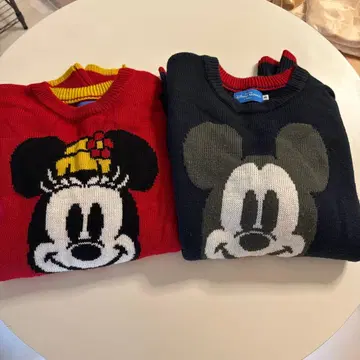 TDR 미키 미니 니트 페어