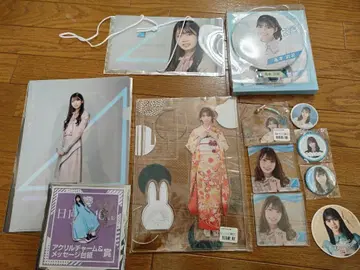 히나타자카 타카모토 아야카 빅 아크릴 스탠드, 코스터, 캔뱃지 등 세트