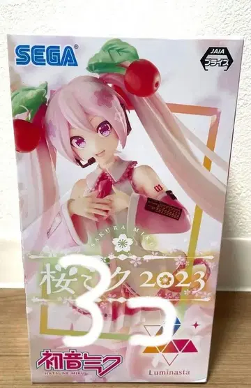 SEGA 하츠네 미쿠 벚꽃 미쿠 2023 피규어 3개