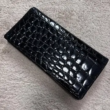 천연 가죽 지갑 이단 장지갑 샤이닝