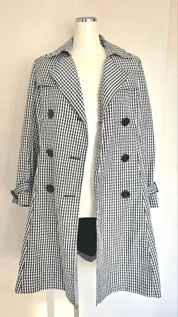 Cecil McBee 깅엄 체크 트렌치코트 새상품 미사용