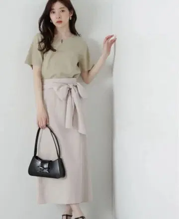 PROPORTION BODY DRESSING 빅 리본 내로우 스커트