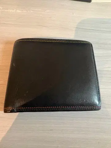 폴 스미스 접이식 지갑 블랙 가죽
