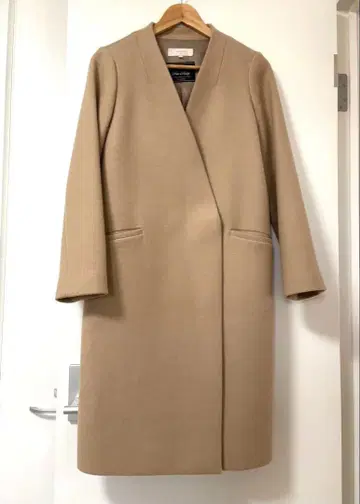 B:MING by BEAMS 베이지 계열 롱 코트 스냅 개폐 방풍