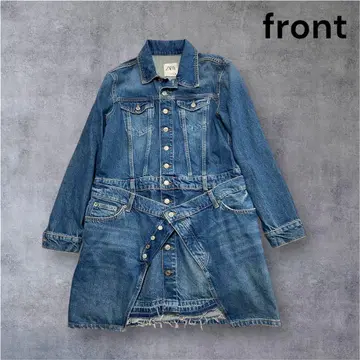 ZARA 자라 ZW 데님 원피스 레이어드 스타일 블루 L