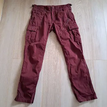 버건디 카고 팬츠 L 사이즈