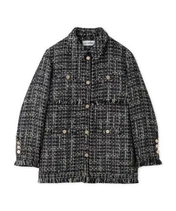 LILY BROWN 프린지 트위드 자켓