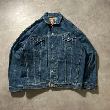 빈티지 데님 코튼 멀티 포켓 버클 디자인 자켓