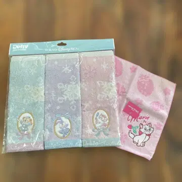 디즈니 댄싱 스노우플레이크 마리 미니 타월 세트