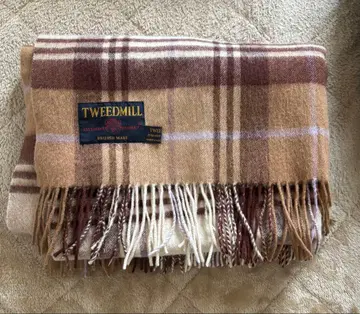 TWEEDMILL 체크 무늬 울 스톨