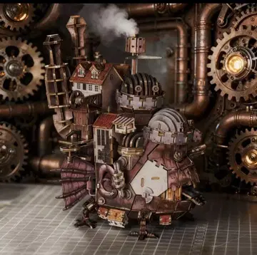 [ 우드 퍼즐 ] 하울의 움직이는 성 [ 내부 미개봉 미조립 ]