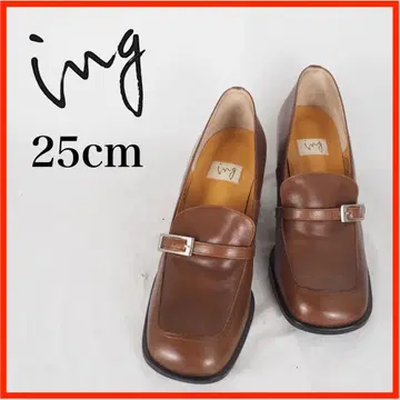 O7332*ing*잉그 로퍼 펌프스 25cm 브라운 계열