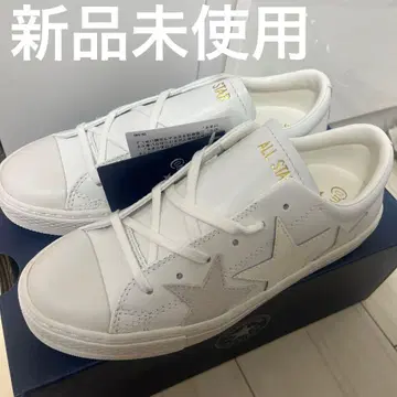 미사용 새상품 CONVERSE ALL STAR 화이트 스니커즈