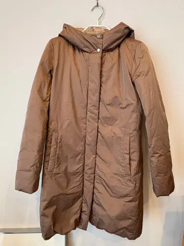 Aquascutum 브라운 롱 다운 자켓