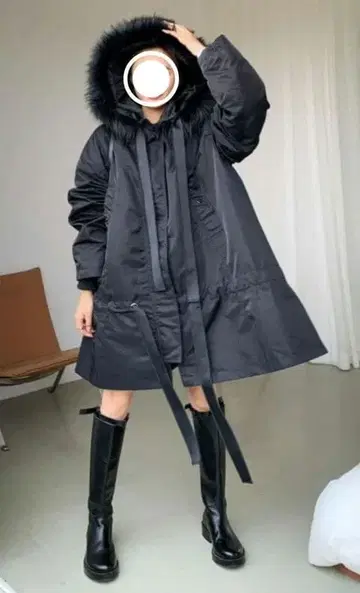 벌스데이 바쉬 모즈 코트 3way 아우터 나일론 코트 블랙 S 사이즈