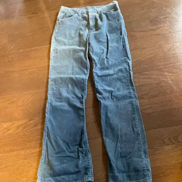 그레이 코듀로이 워크 팬츠