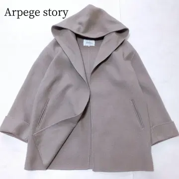Arpege story 후드 리버 코트 넉넉한 성인 연출 실루엣